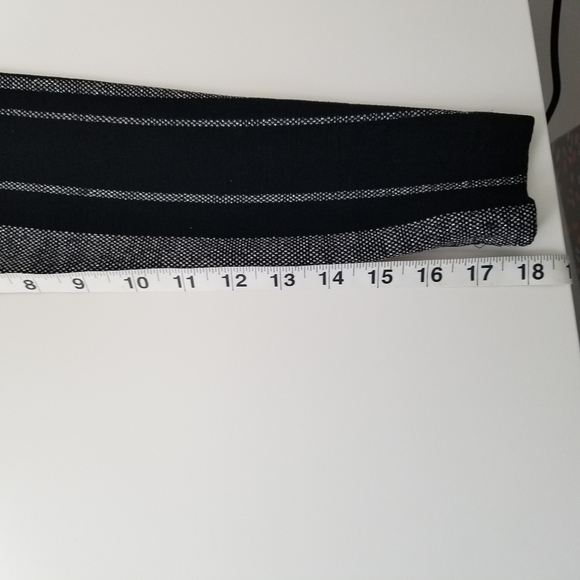 Tadashi Vintage Deep V Neck Long Sleeve Evening Gown Black & Silver Sequins M - Picture 11 of 15